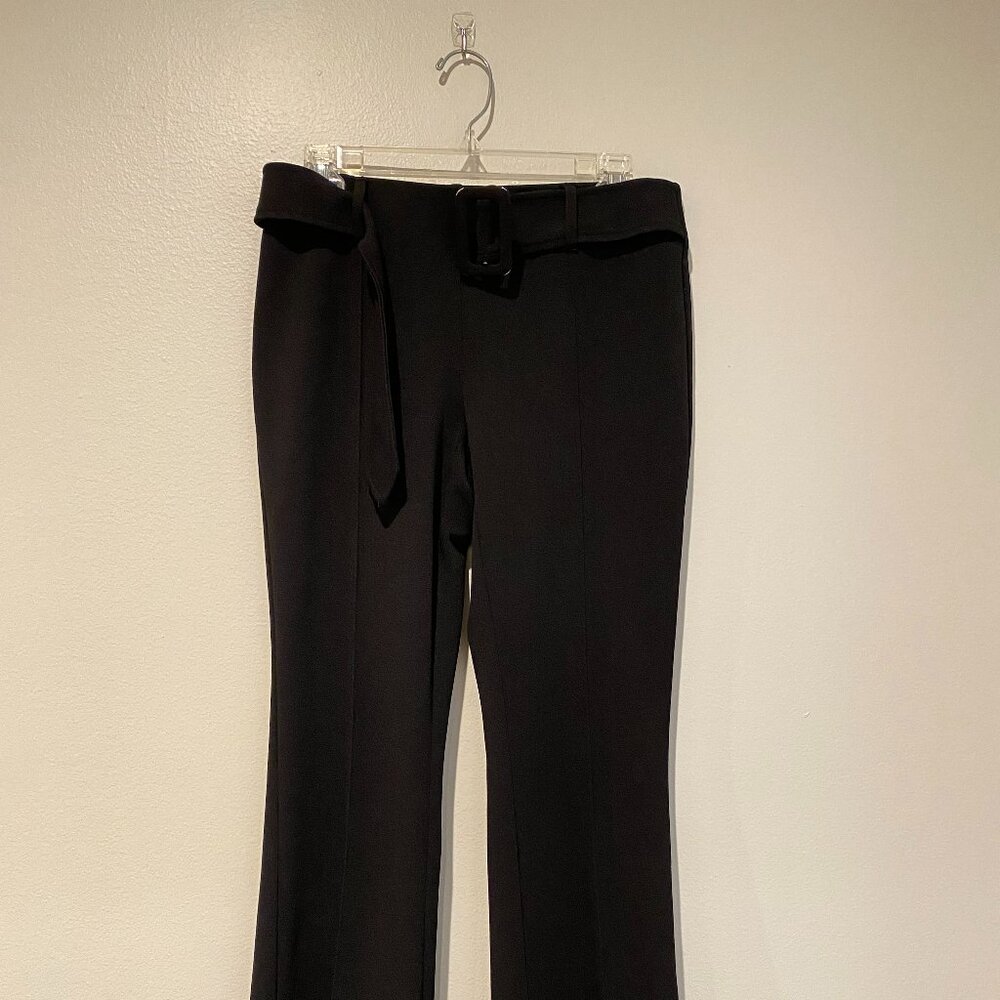 NYCC Mid-Rise Boot Cut Stretchy Pleated Dress Pants